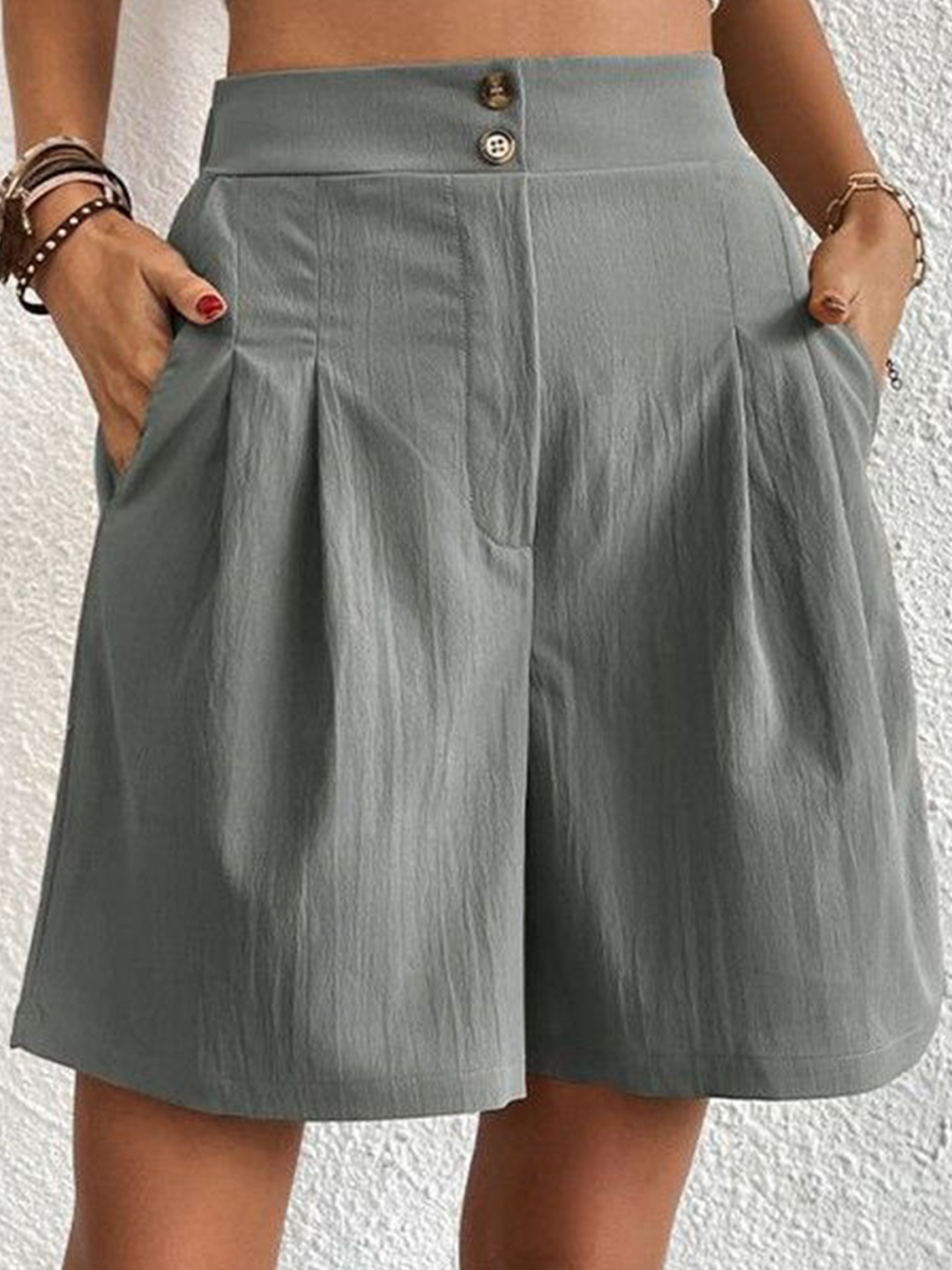 

HERE&NOW Women Shorts, Grey
