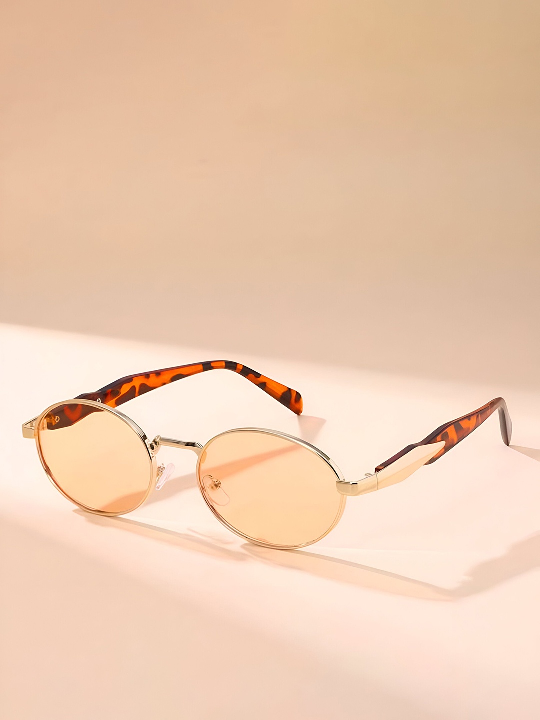 

IFLASH Unisex Oval Sunglasses with UV Protected Lens, Orange