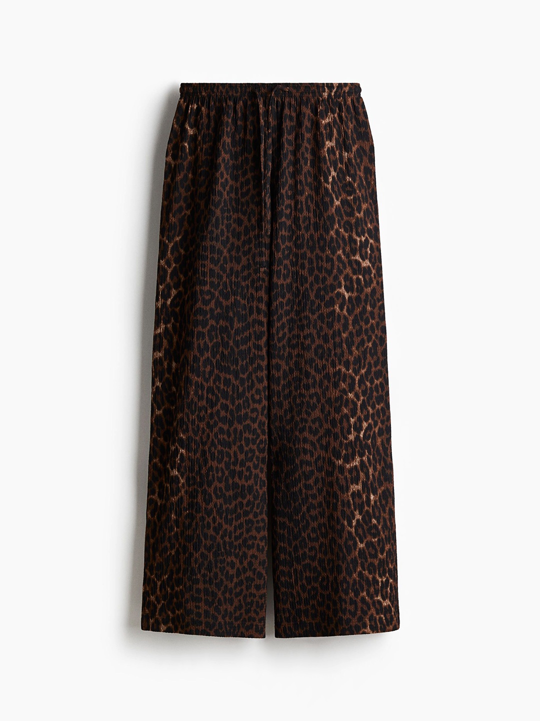 

H&M Wide Pull-On Trousers, Brown