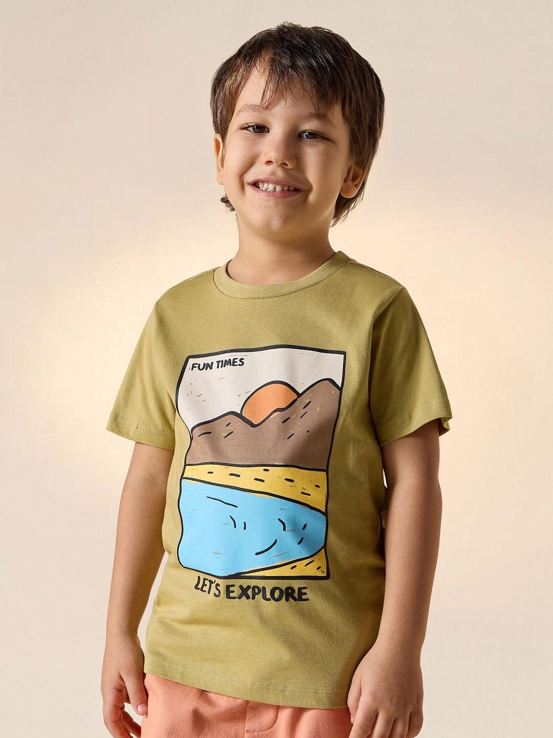 

Juniors by Babyshop Boys Printed T-shirt, Green