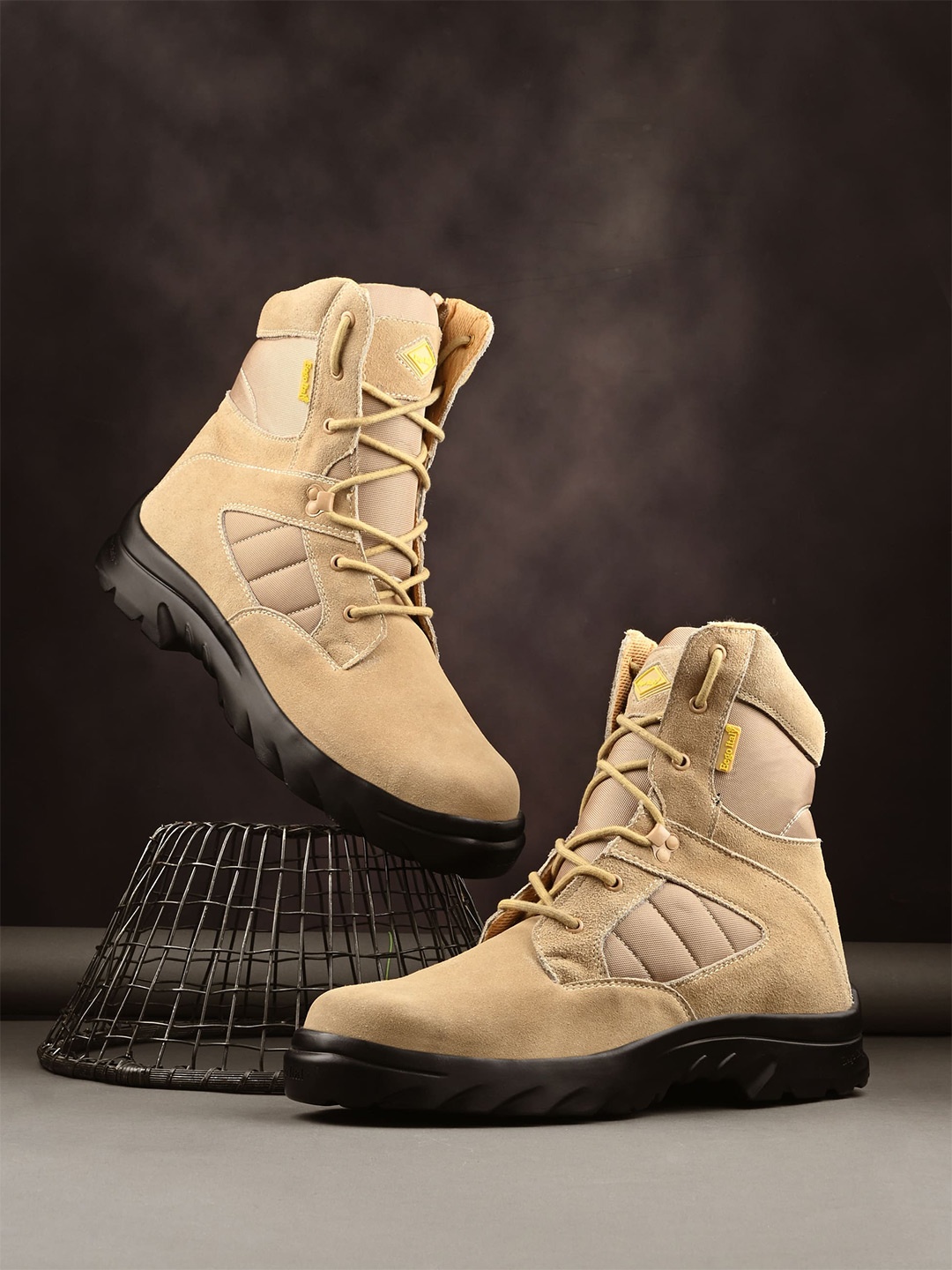 

Eego Italy GT-IMPACT 007 Men Military & Tactical Boots, Beige