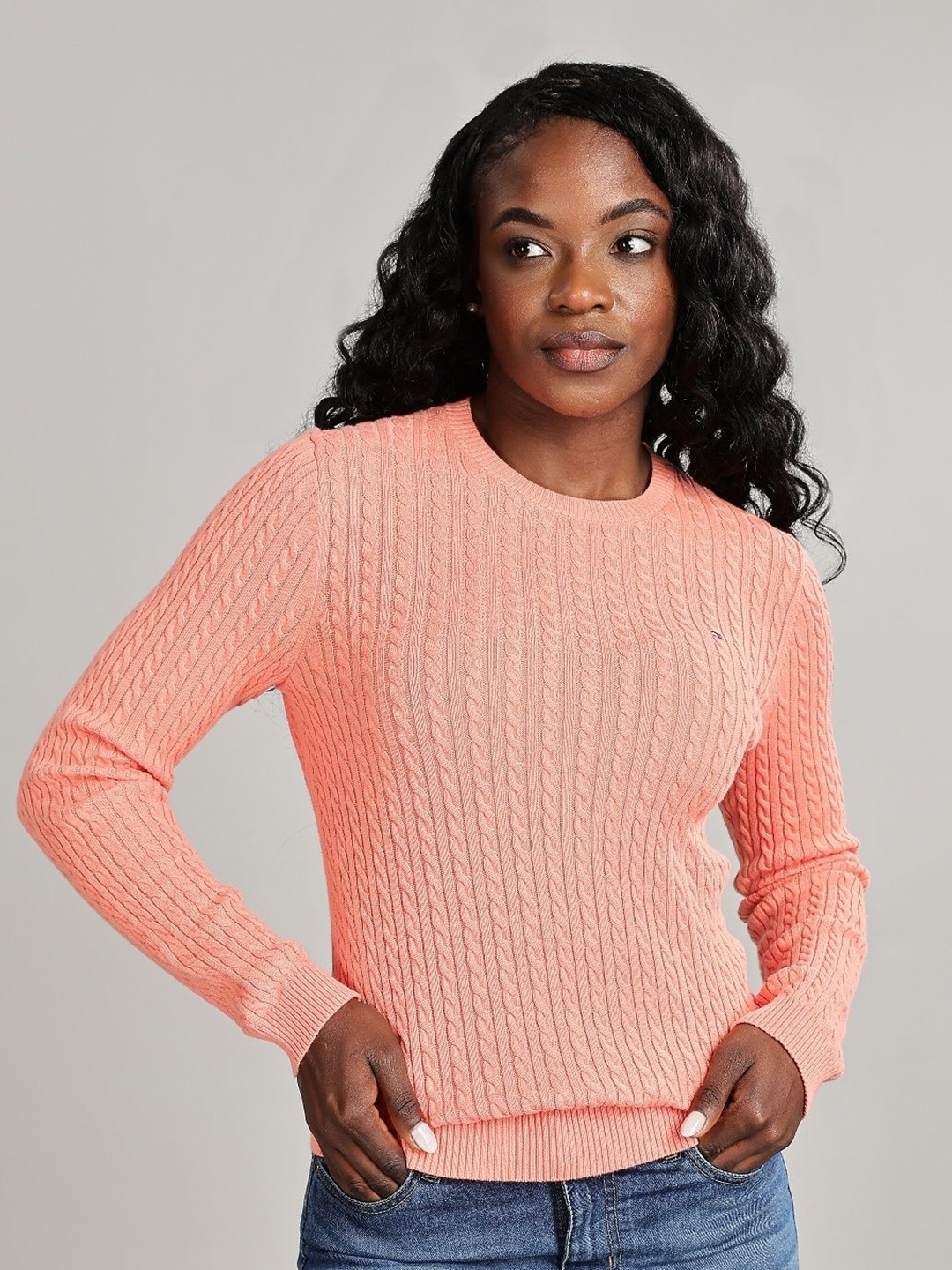 

Tommy Hilfiger Women Cable Knit Pullover, Pink