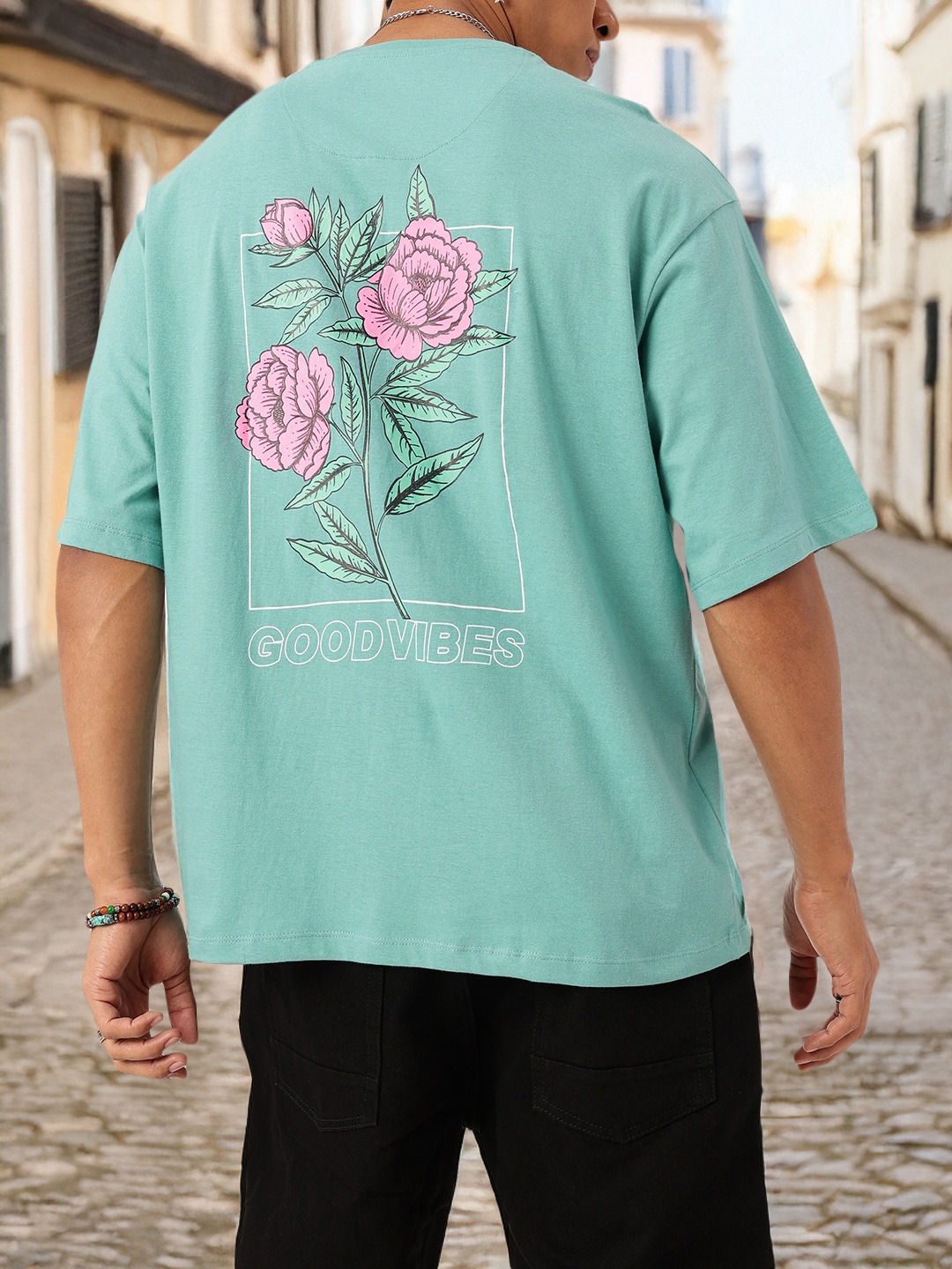 

Kook N Keech Modern Cool Graphic Printed Relaxed Fit T-shirt, Sea green