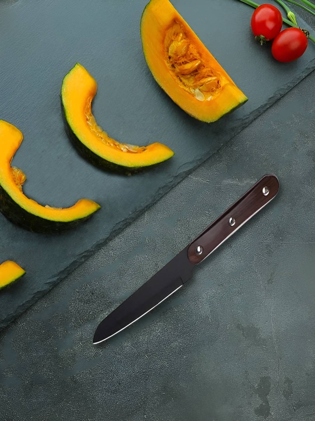 

MACHADO Black and Brown Stainless Steel Knife