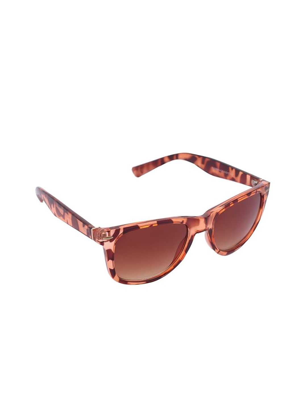

GIO COLLECTION Unisex Wayfarer Sunglasses with UV Protected Lens, Brown