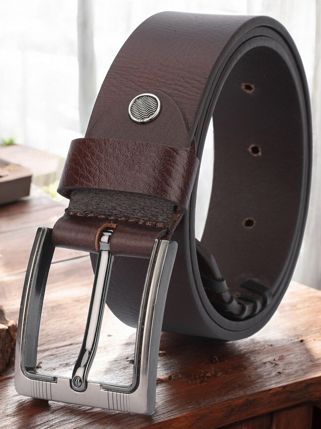 

The Roadster Lifestyle Co Genuine Leather Casual Belt, Brown