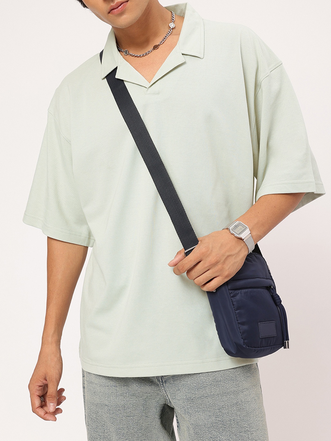 

Kook N Keech Resort Revamp Cuban Oversized Tee, Sea green