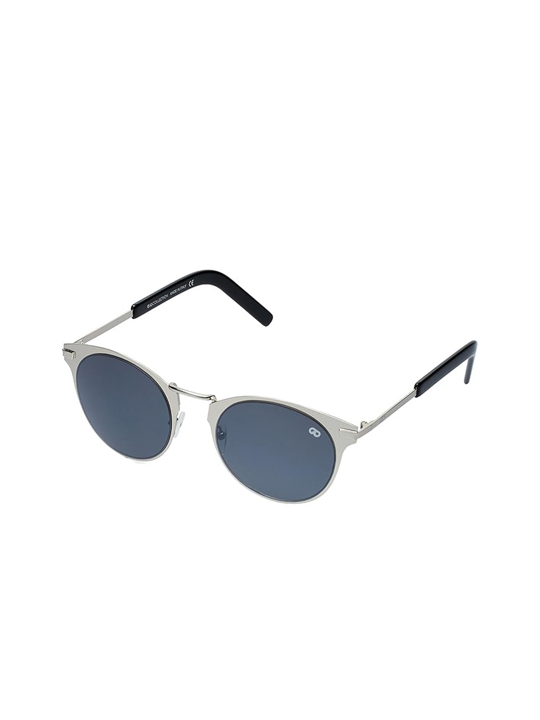

GIO COLLECTION Unisex Round Sunglasses with UV Protected Lens, Blue