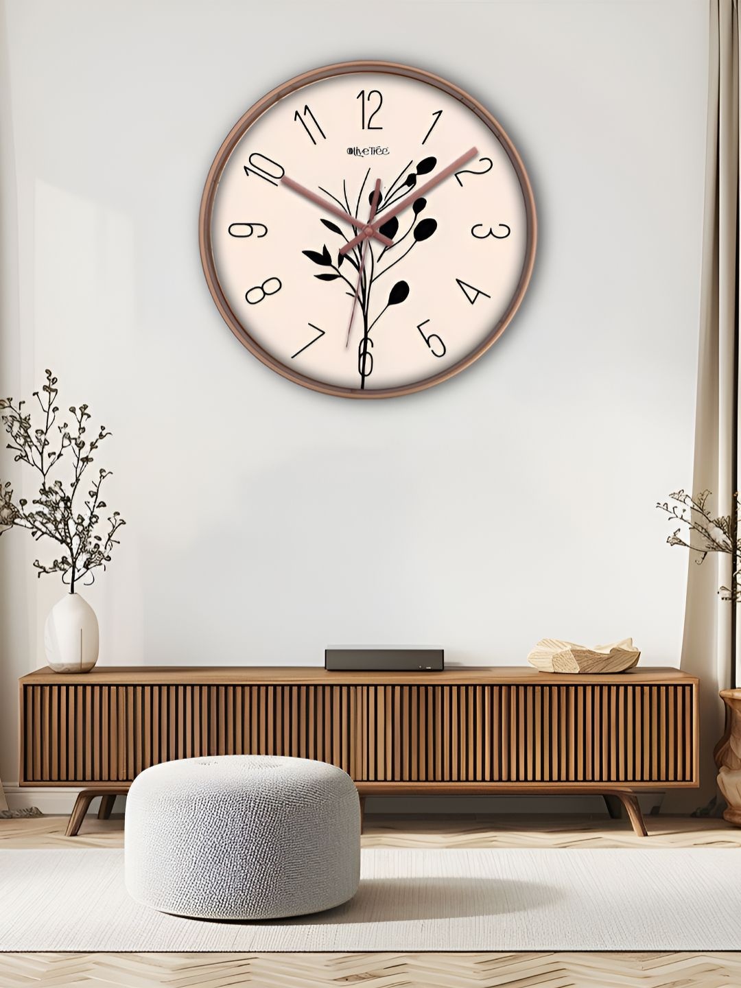 

OLIVE TREE Copper-Toned & Black Traditional Wall Clock