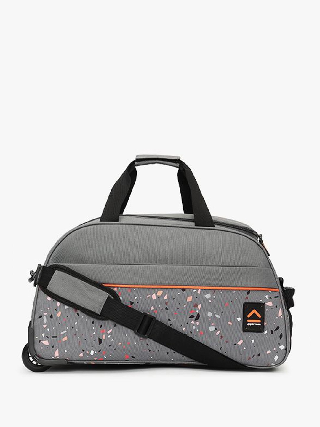 

uppercase Printed Small Casual Duffel Trolley Bag-52L, Grey