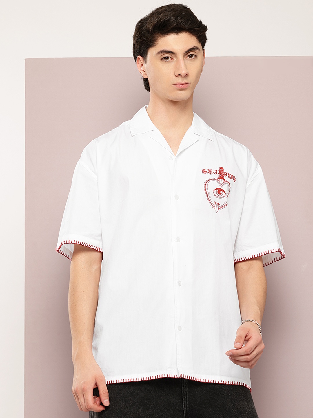 

Kook N Keech Pure Cotton Oversized Shirt, White