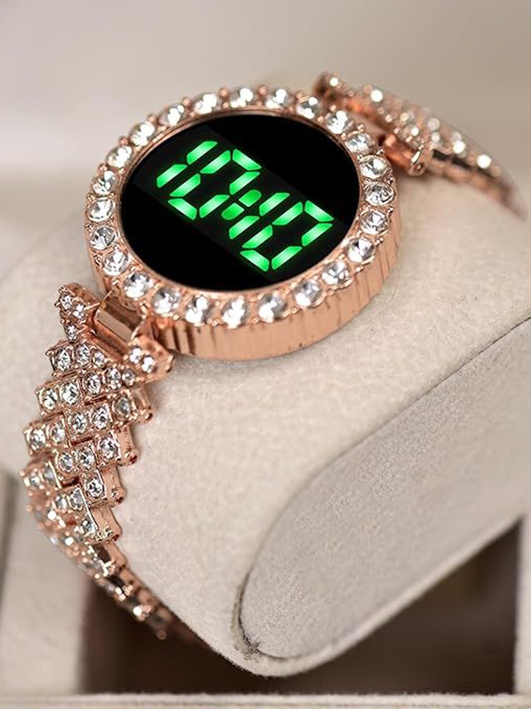 

SWADESI STUFF Women Dial & Straps Digital Automatic Watch SDS 155 ROUND ROSE GOLD 45