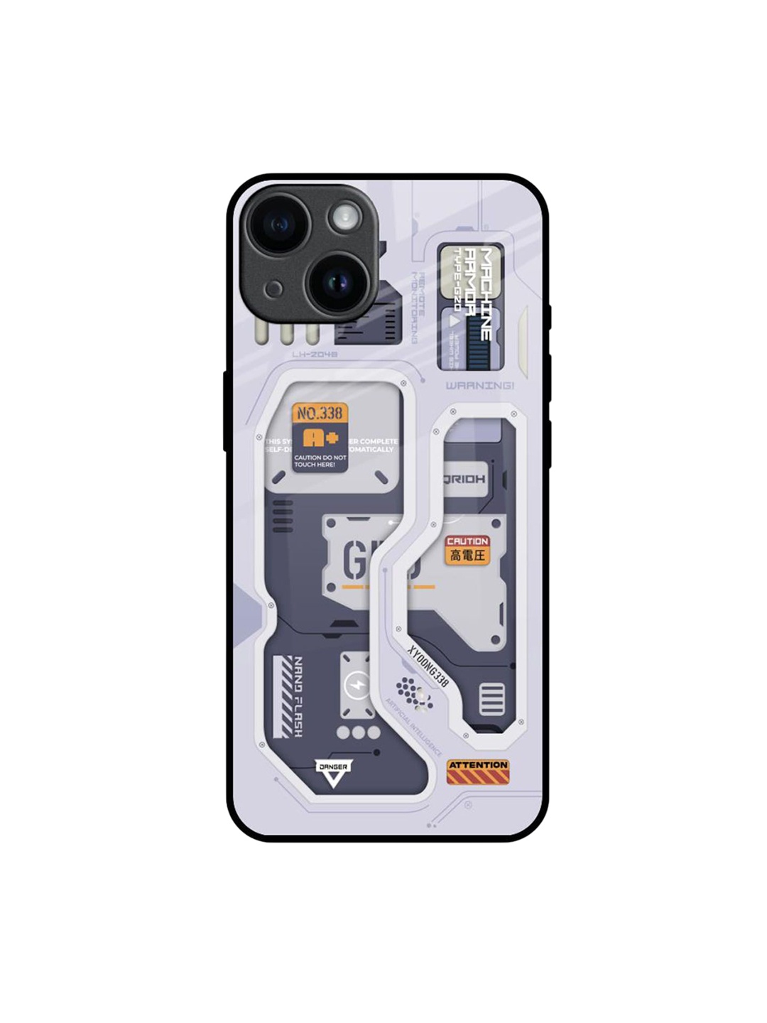 

QRIOH Typography Printed iPhone 14 Back Case Mobile Accessories, Grey