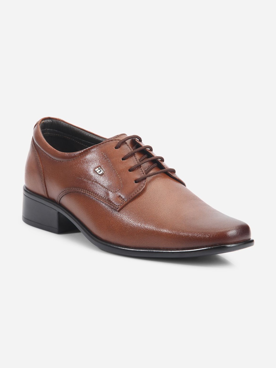 

ID Men Leather Formal Derbys, Tan