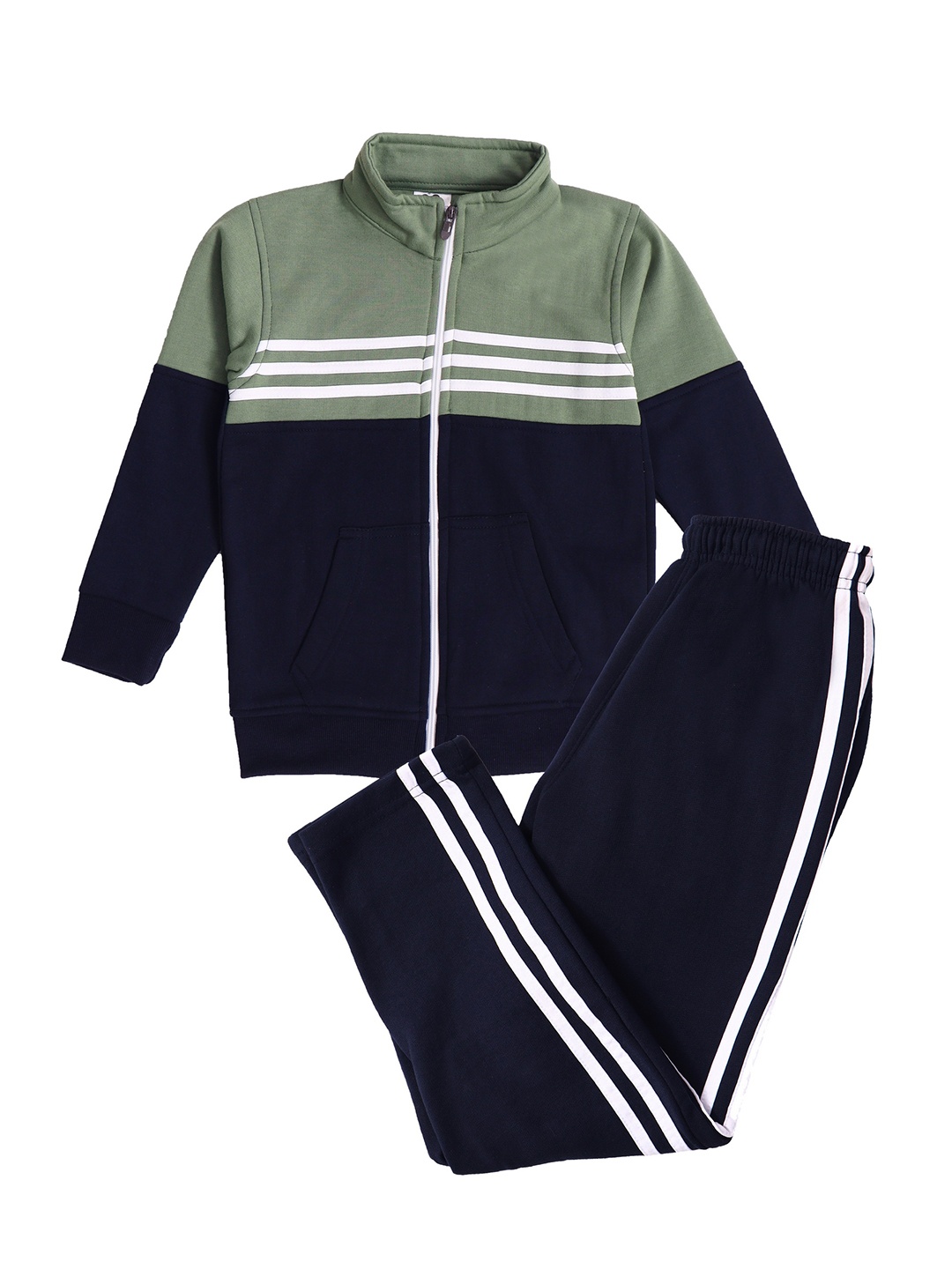 

CARACAS Kids Color Blocked Tracksuit, Navy blue