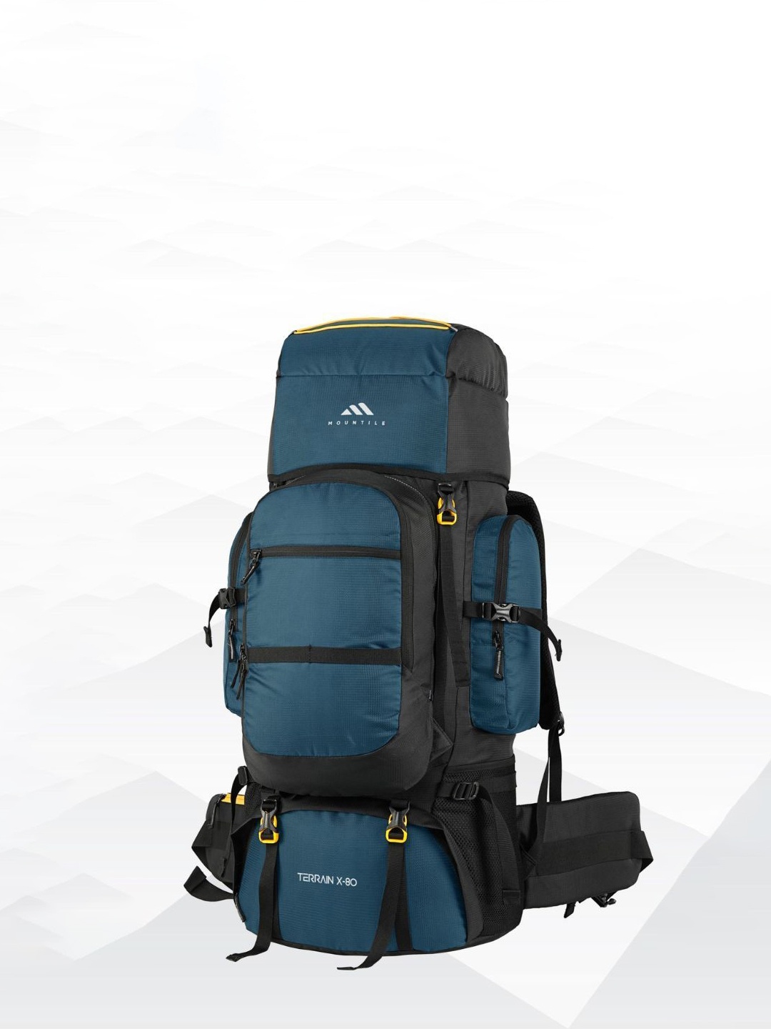 

MOUNTILE Terrain Rucksack Travel Backpack - 80L, Blue