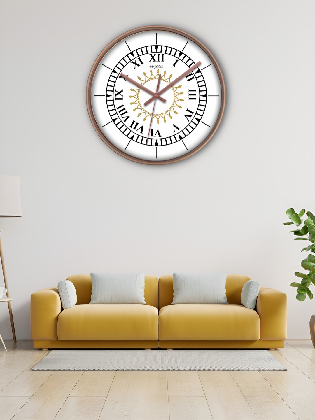 

OLIVE TREE Copper-Toned & Black Traditional Wall Clock