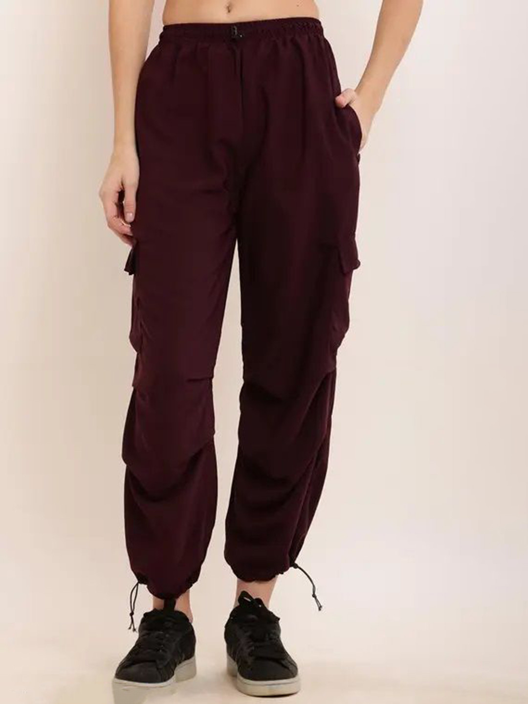 

FLEEPSHORT COLLECTION Girls Relaxed Joggers Trousers, Maroon