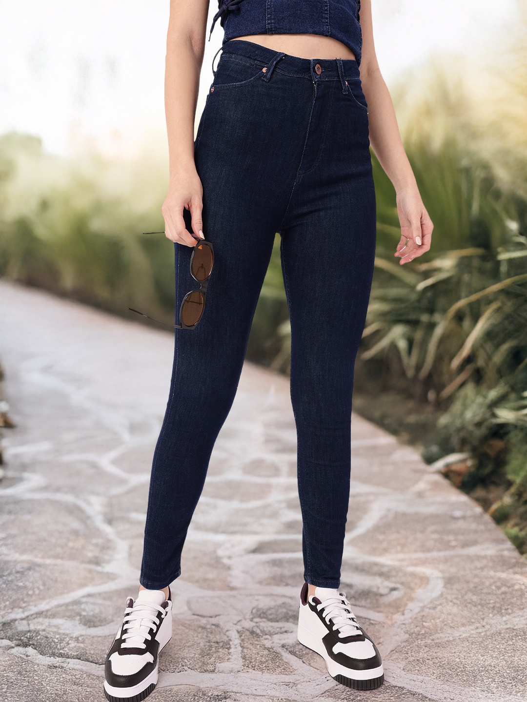 

DressBerry Women Urban Street Skinny Fit Jeans, Blue
