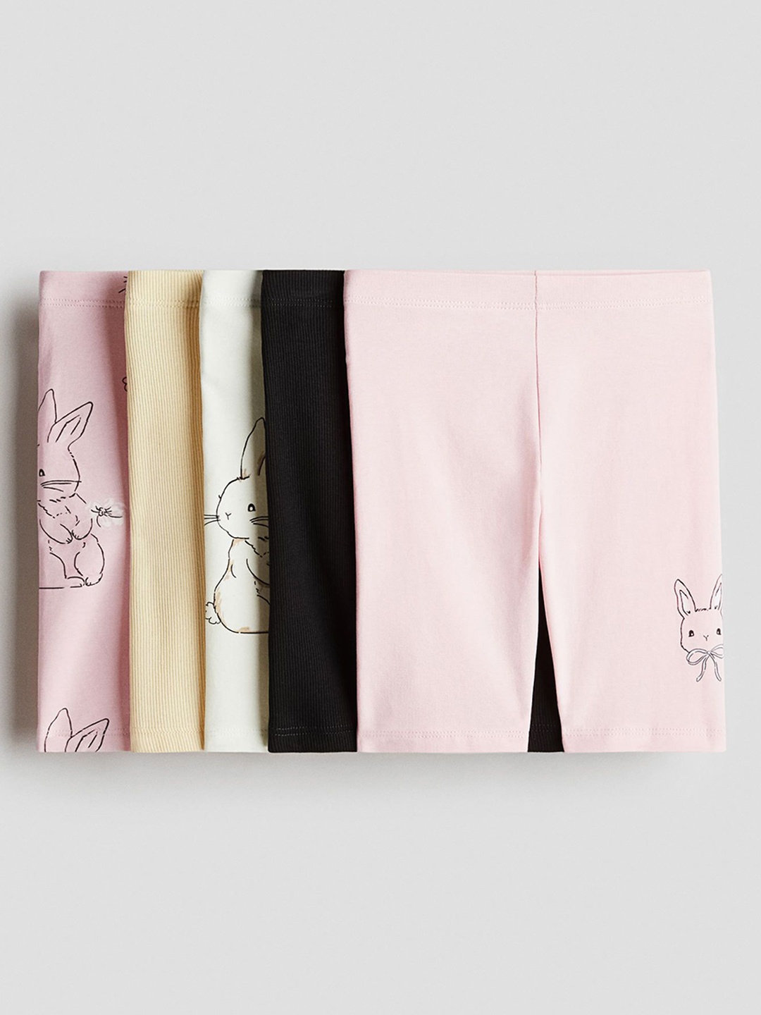 

H&M 5-Pack Cotton Cycling Shorts, Pink