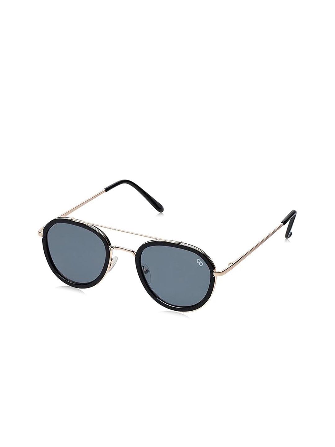 

GIO COLLECTION Unisex Round Sunglasses with UV Protected Lens, Grey