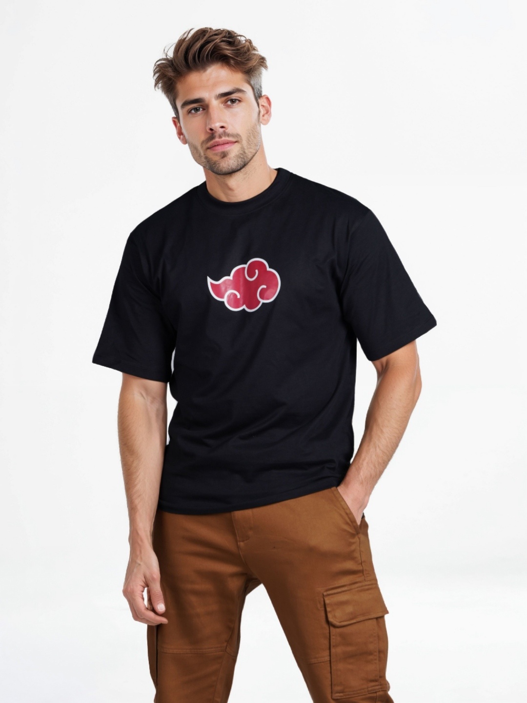 

Celio Men Printed Applique T-shirt, Black
