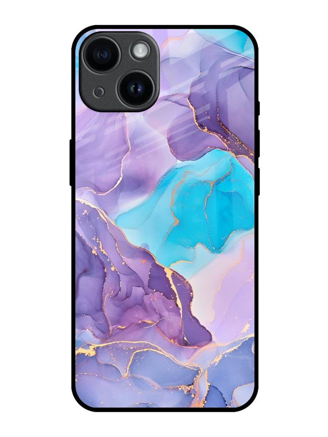 

QRIOH Quirky Printed iPhone 14 Back Case Mobile Accessories, Purple