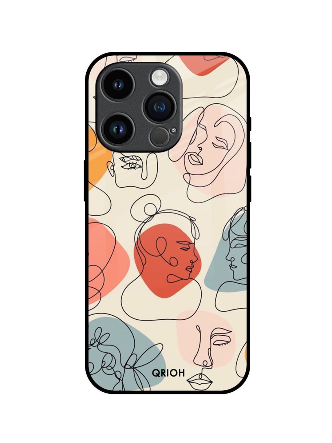 

QRIOH Quirky Printed iPhone 14 Pro Back Case Mobile Accessories, Pink
