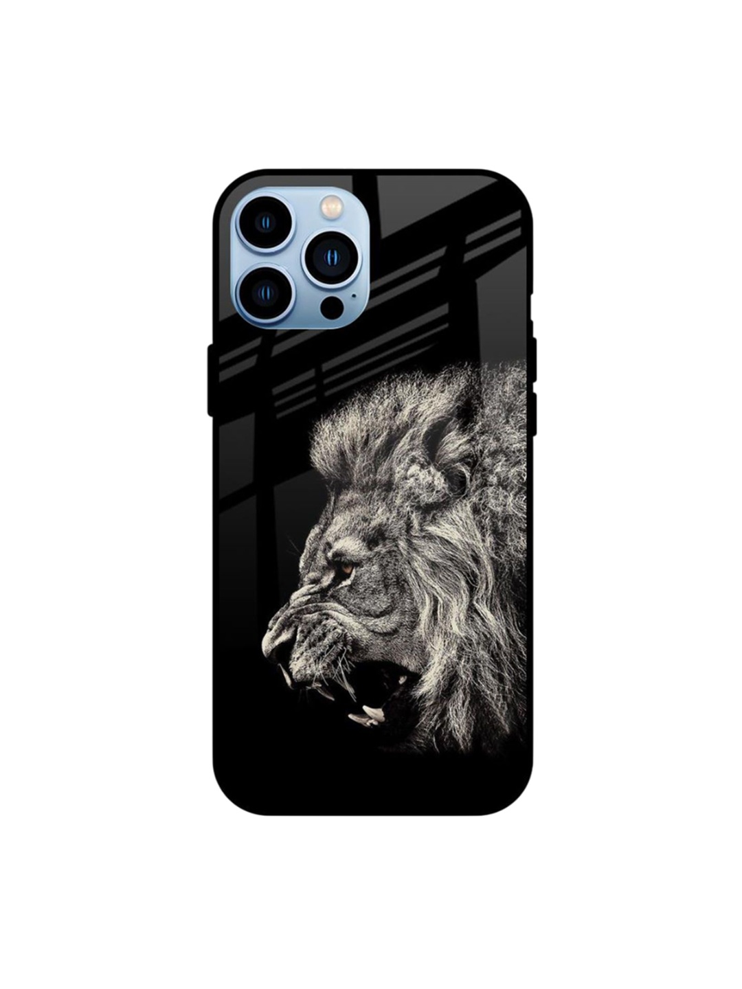 

QRIOH Quirky Printed iPhone 13 Pro Max Back Case Mobile Accessories, Black