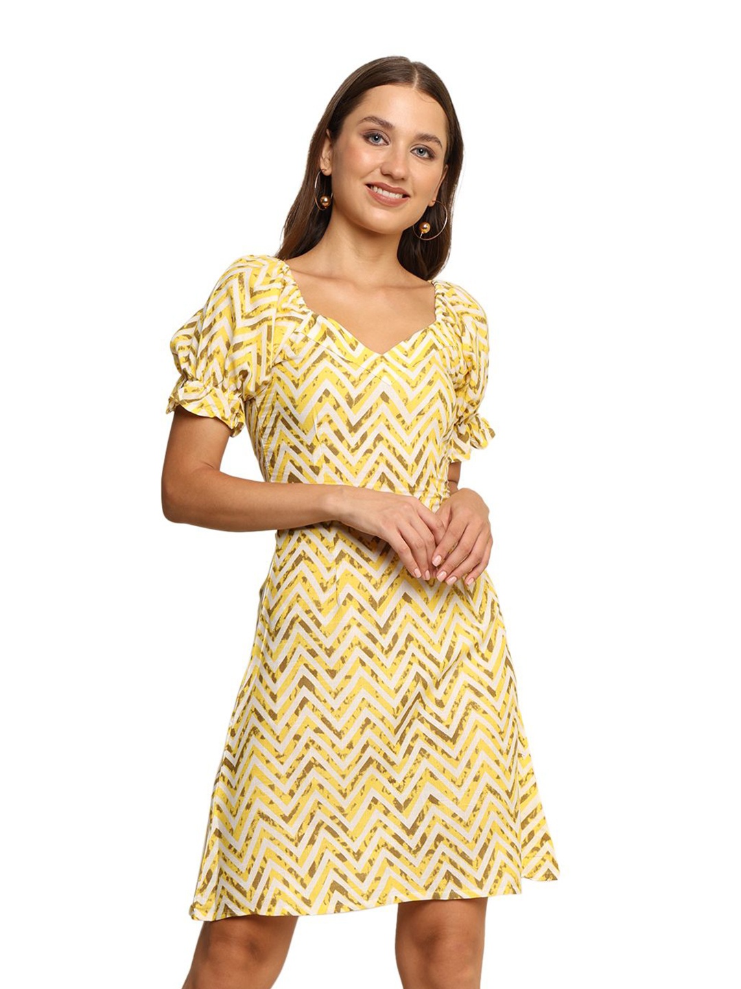 

JC JUMMY COUTURE A-Line Mini Dress, Yellow