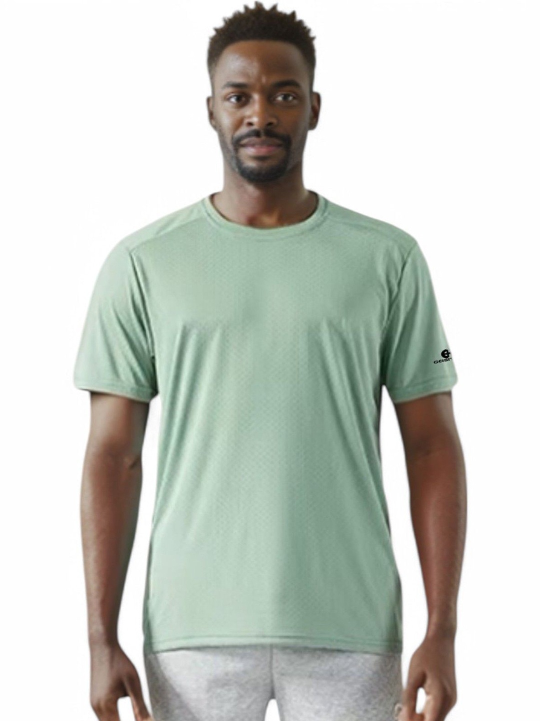 

CASMIR Men Extended Sleeves Pockets T-shirt, Lime green