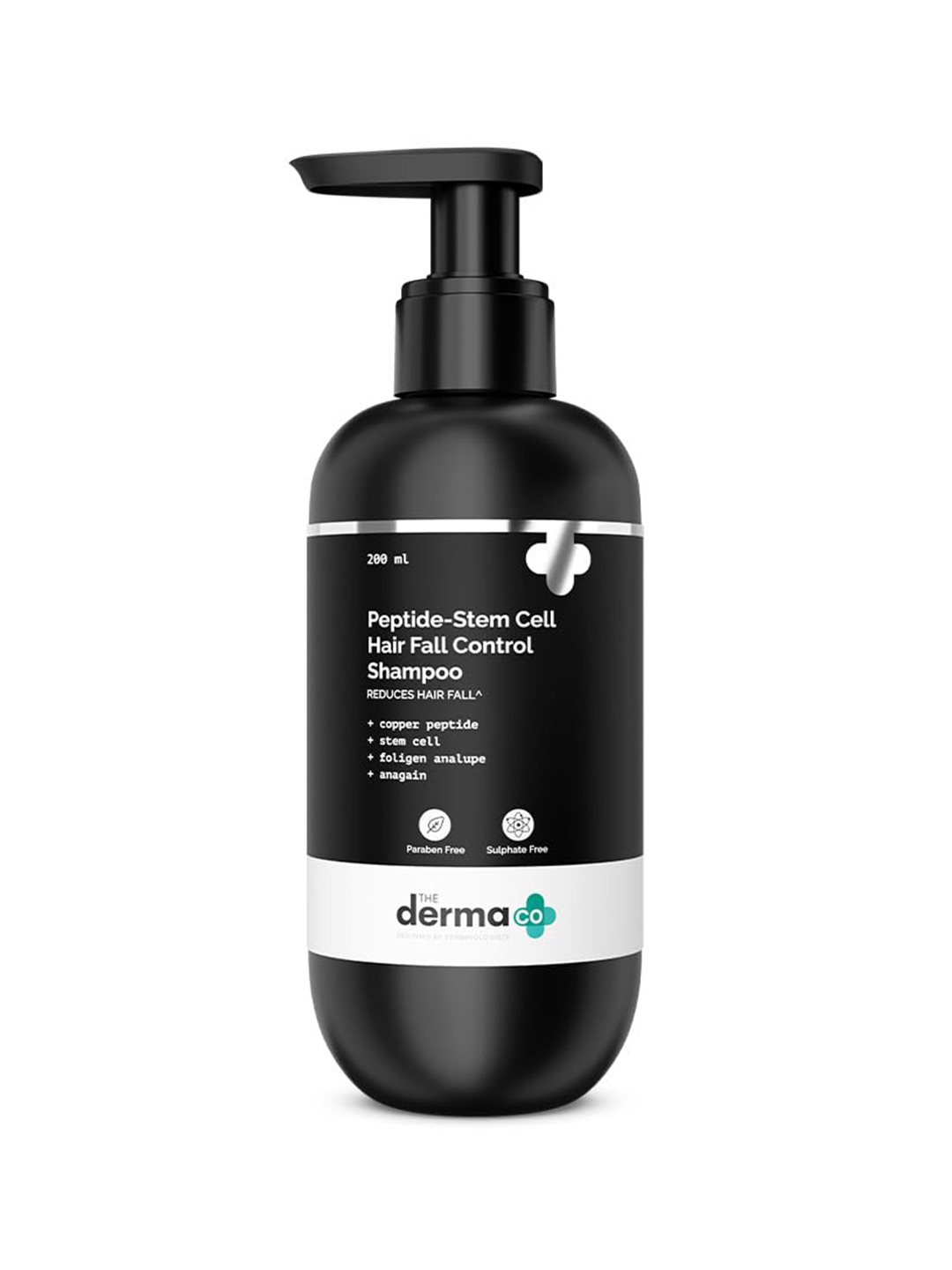 

The Derma co. Peptide-Stem Cell Hair Fall Control Shampoo - 200ml, Black