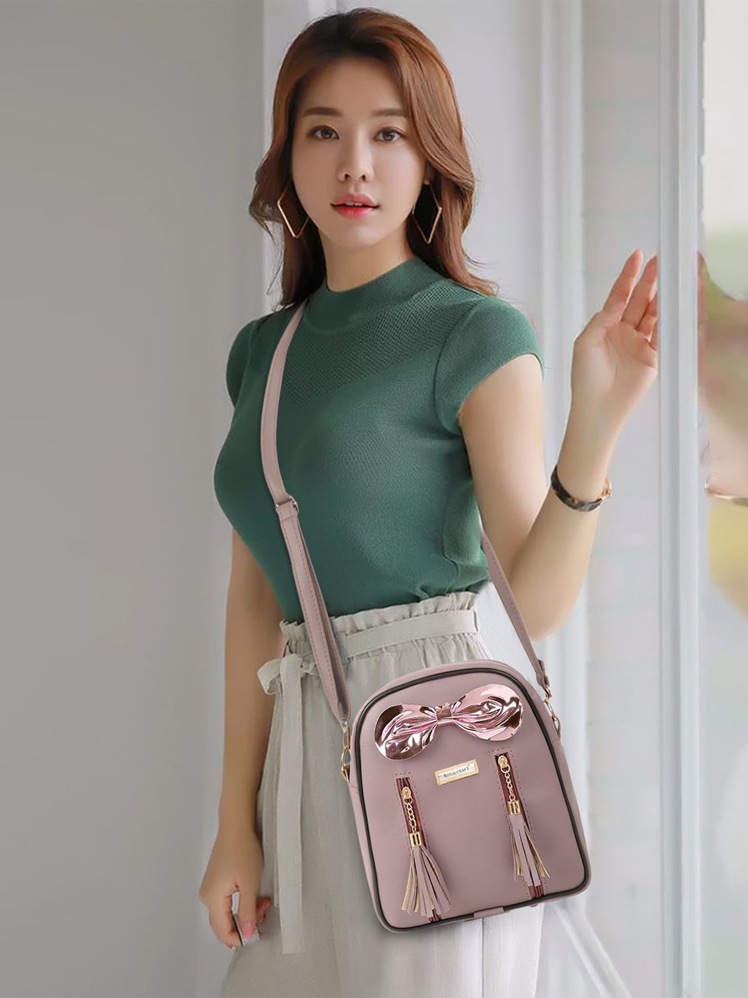 

SONRISA Women Backpack, Peach