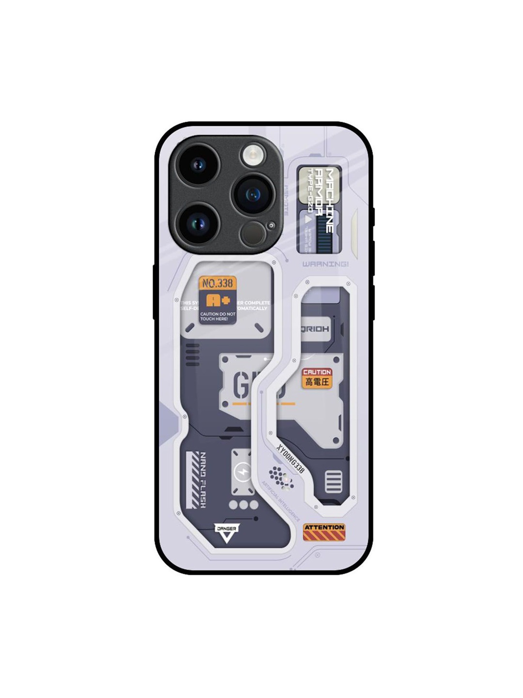 

QRIOH Typography Printed iPhone 14 Pro Back Case Mobile Accessories, Grey