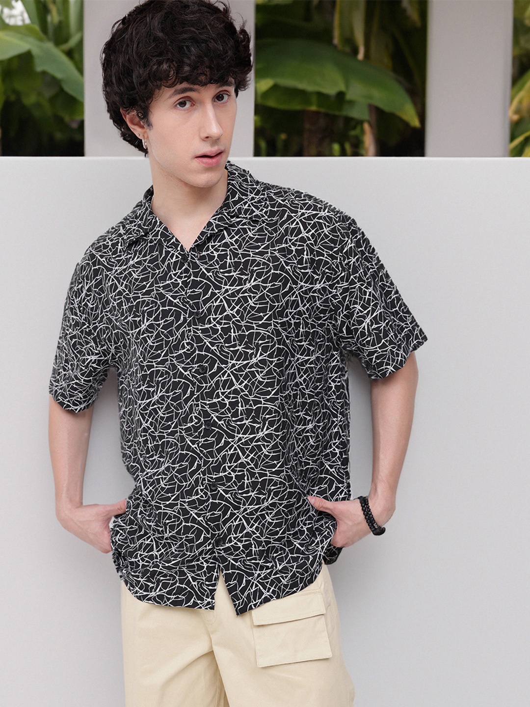 

Kook N Keech Expressing Artistic Pure Cotton Print Shirt, Black