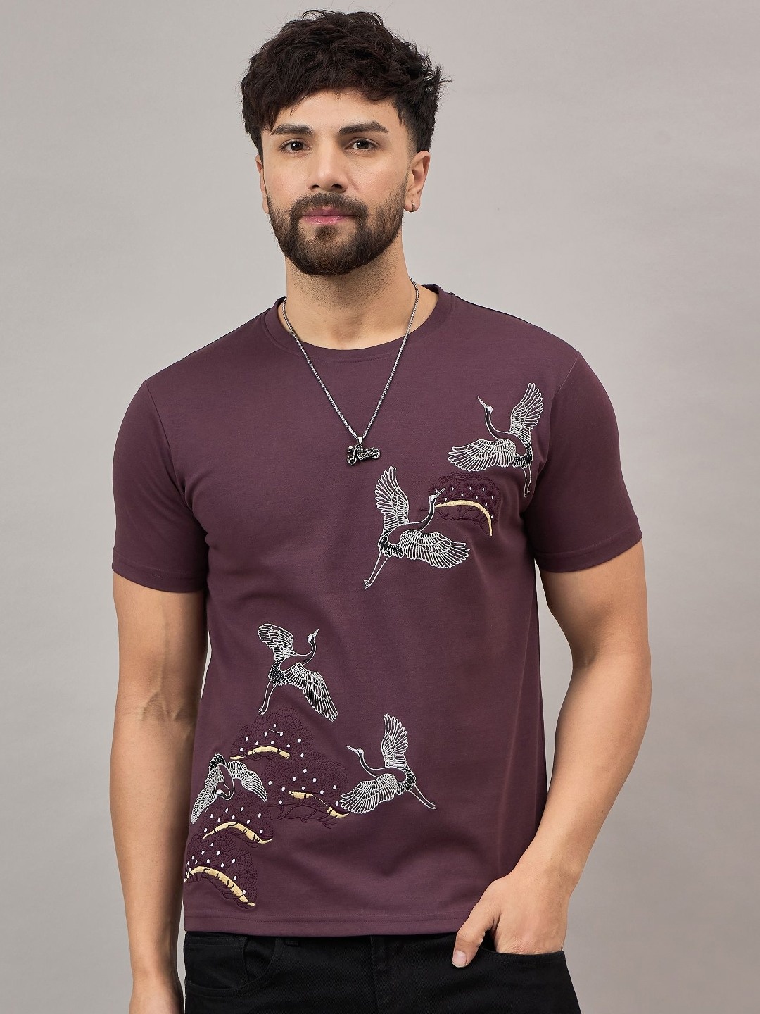 

REPRISE Men T-shirt, Mauve