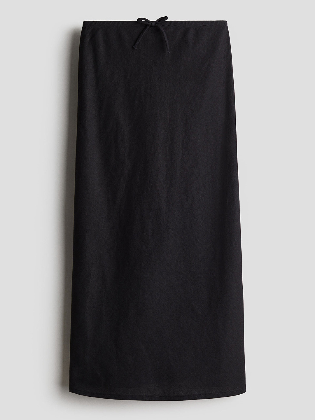 

H&M Linen Blend Skirt, Black