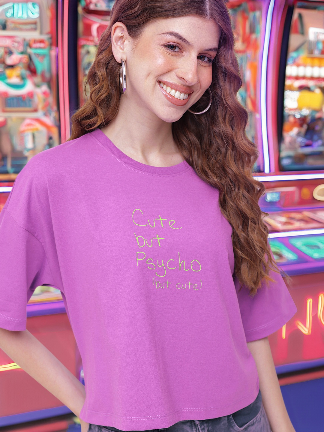 

DressBerry Meme Machine Boxy T-shirt, Purple