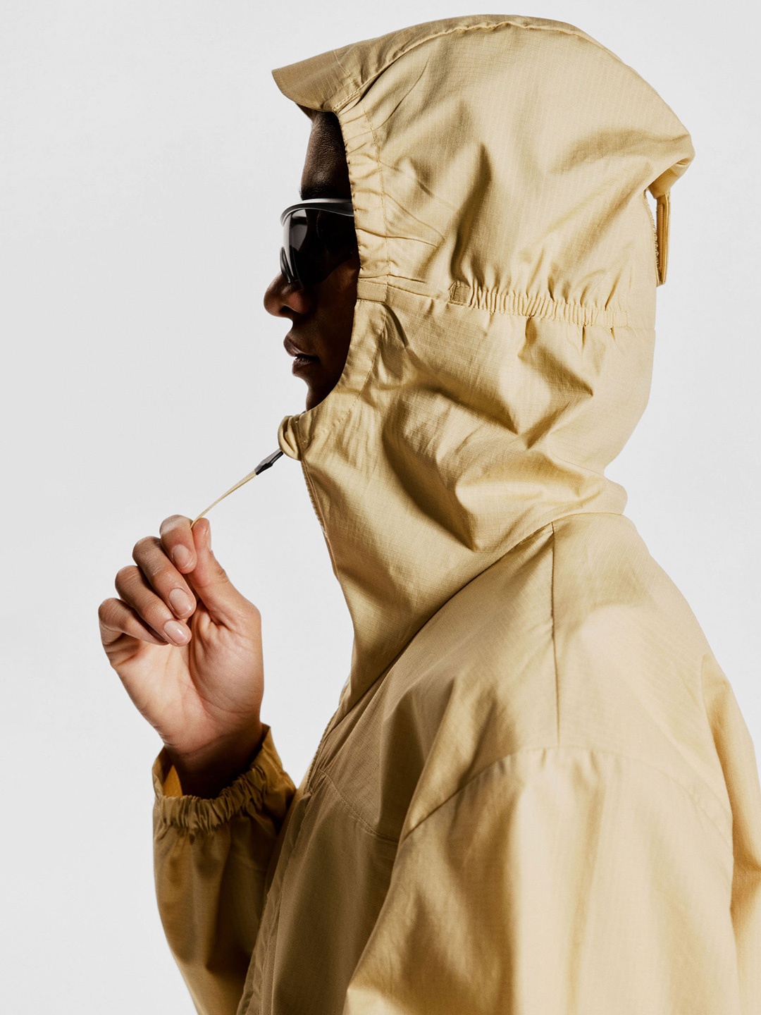 

H&M Water- Repellent Popover Jacket, Beige