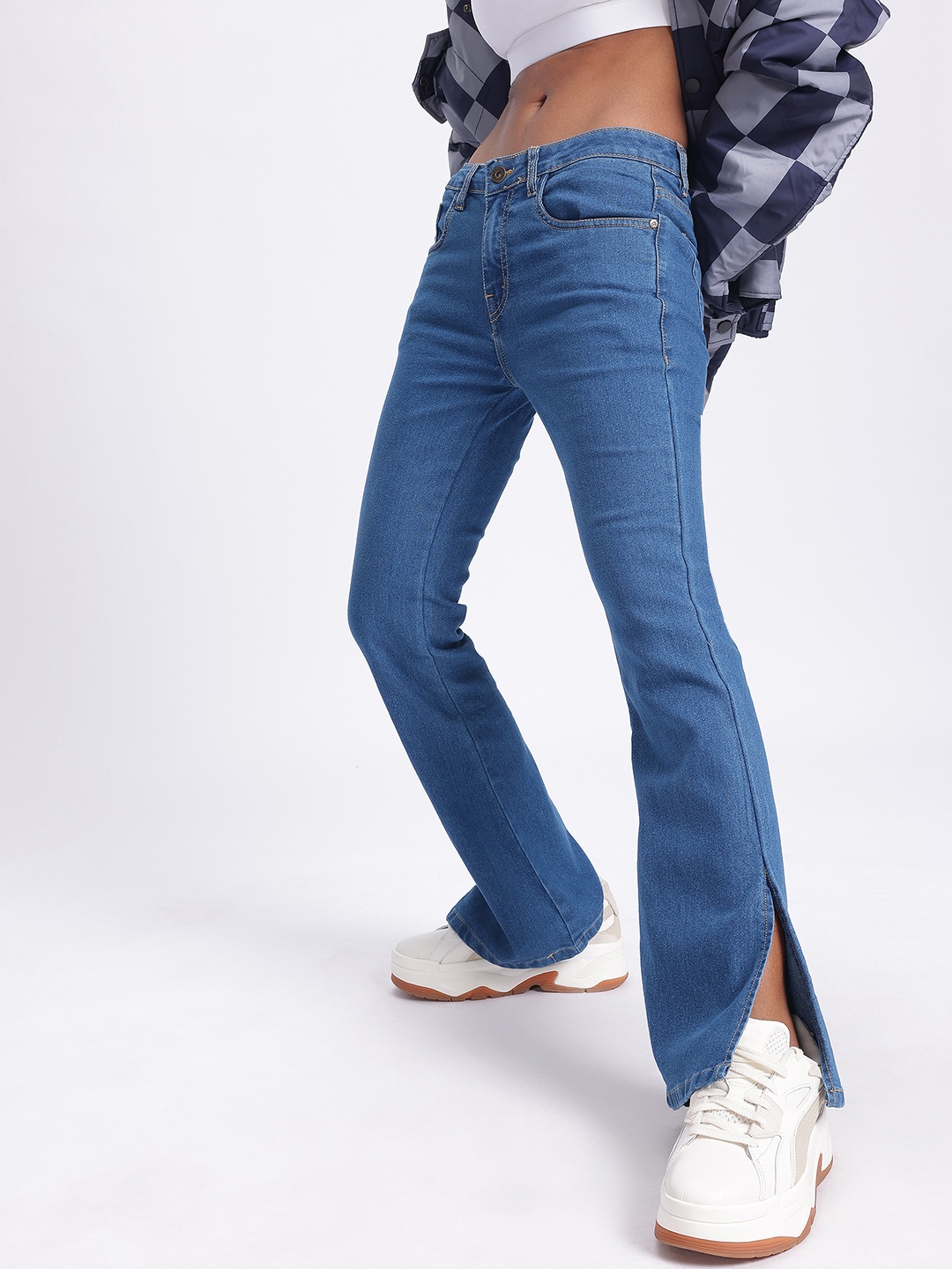

DressBerry Vintage Comeback Women Bootcut Fit Jeans, Blue