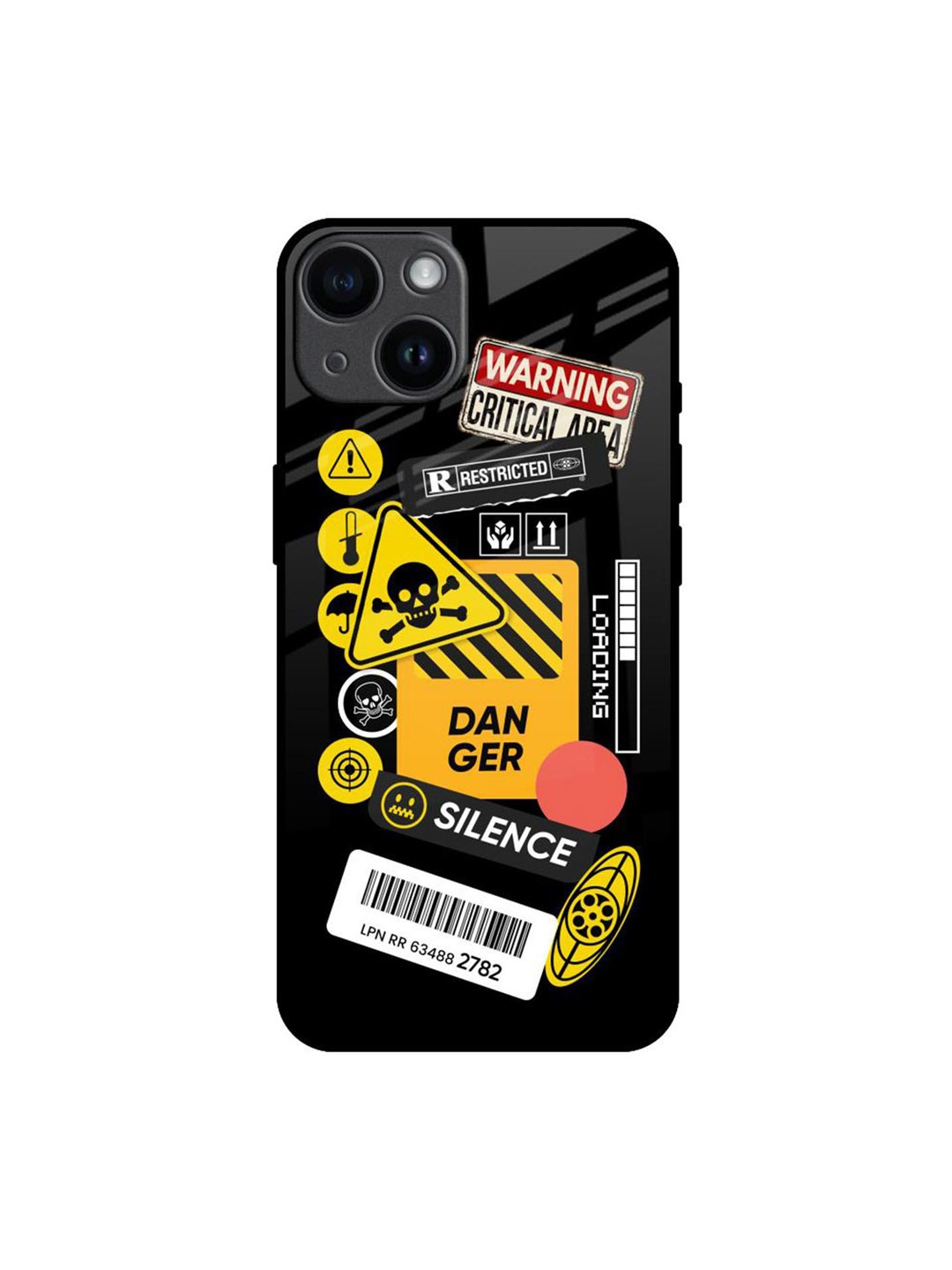 

QRIOH Typography Printed iPhone 14 Back Case Mobile Accessories, Black