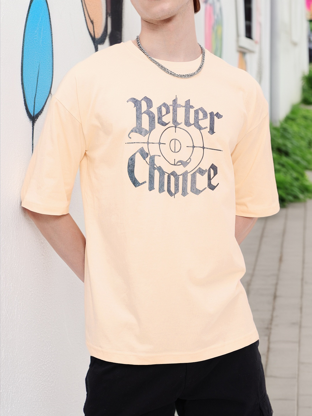 

Kook N Keech Choose Better Live Better Oversized T-shirt, Peach