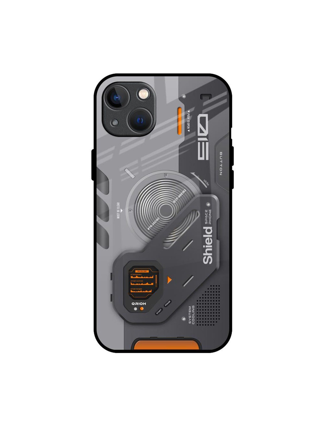 

QRIOH Typography Printed iPhone 13 Mini Back Case Mobile Accessories, Grey