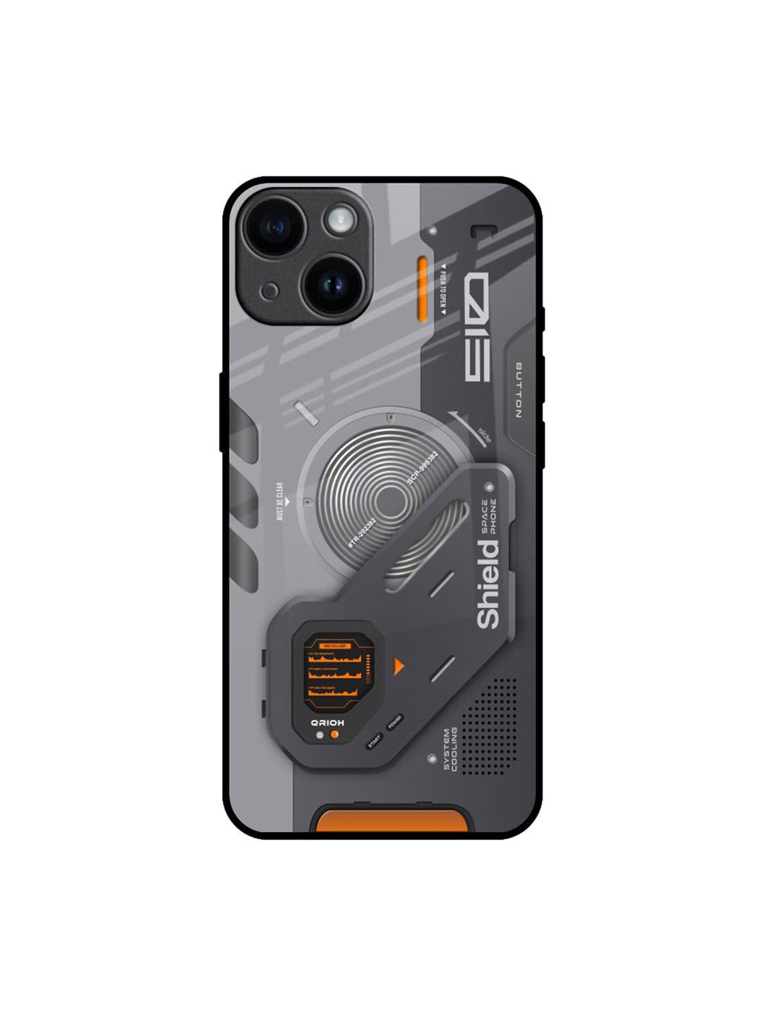 

QRIOH Typography Printed iPhone 14 Back Case Mobile Accessories, Grey