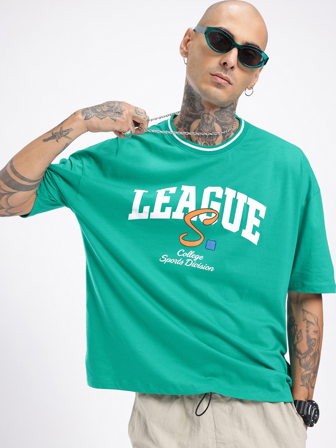 

Kook N Keech Urban Savvy Printed Oversized T-shirt, Green
