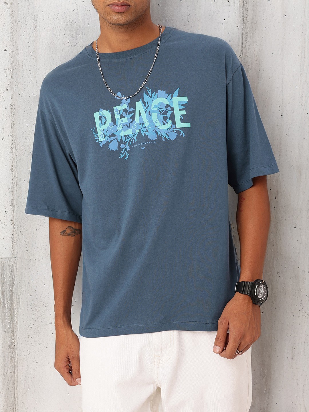 

Kook N Keech Street Touch Printed Relaxed Fit T-shirt, Blue