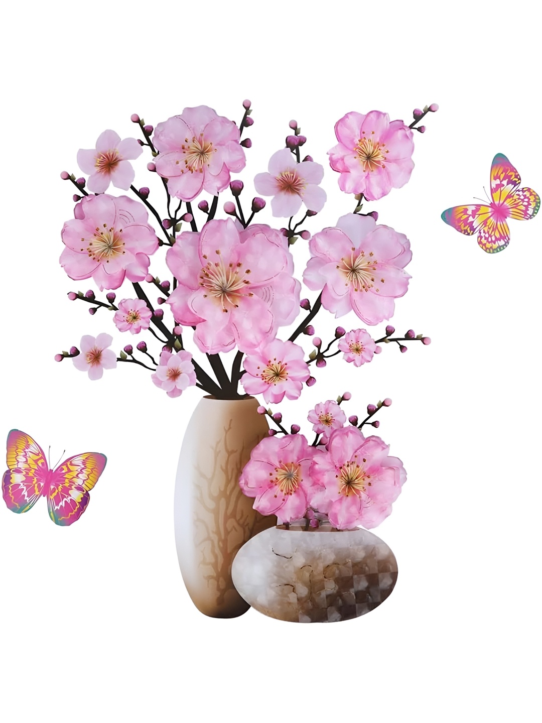 

Jaamso Royals Pink & Brown 3D Floral Printed Self Adhesive Wallpaper