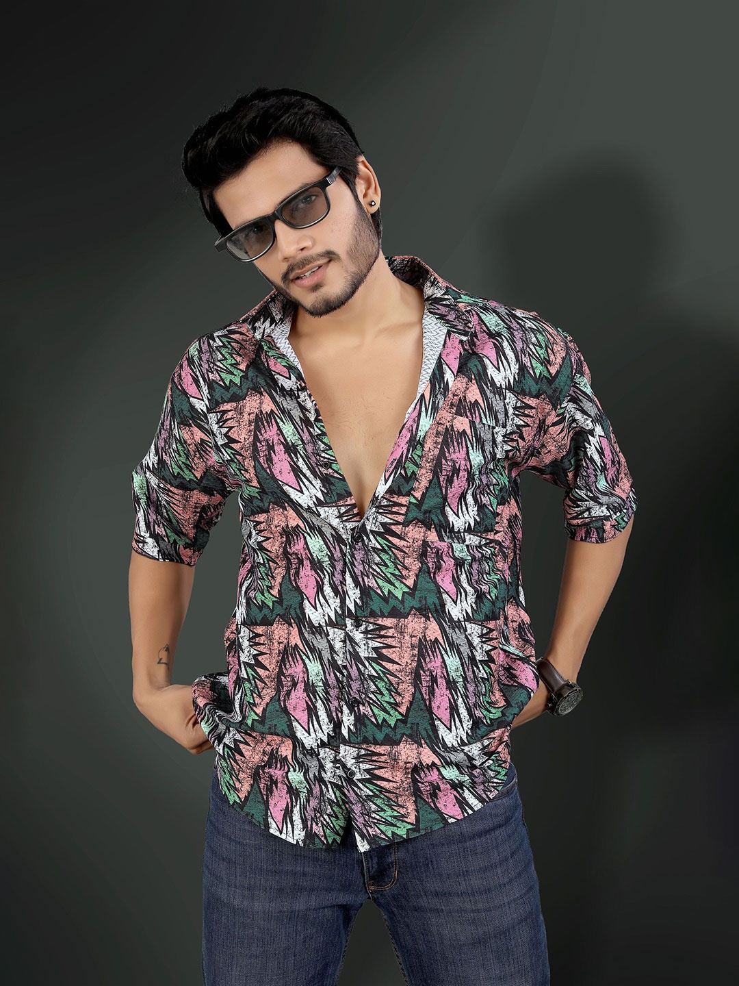 

MARMIC FAB Men Comfort Opaque Printed Casual Shirt, Multi