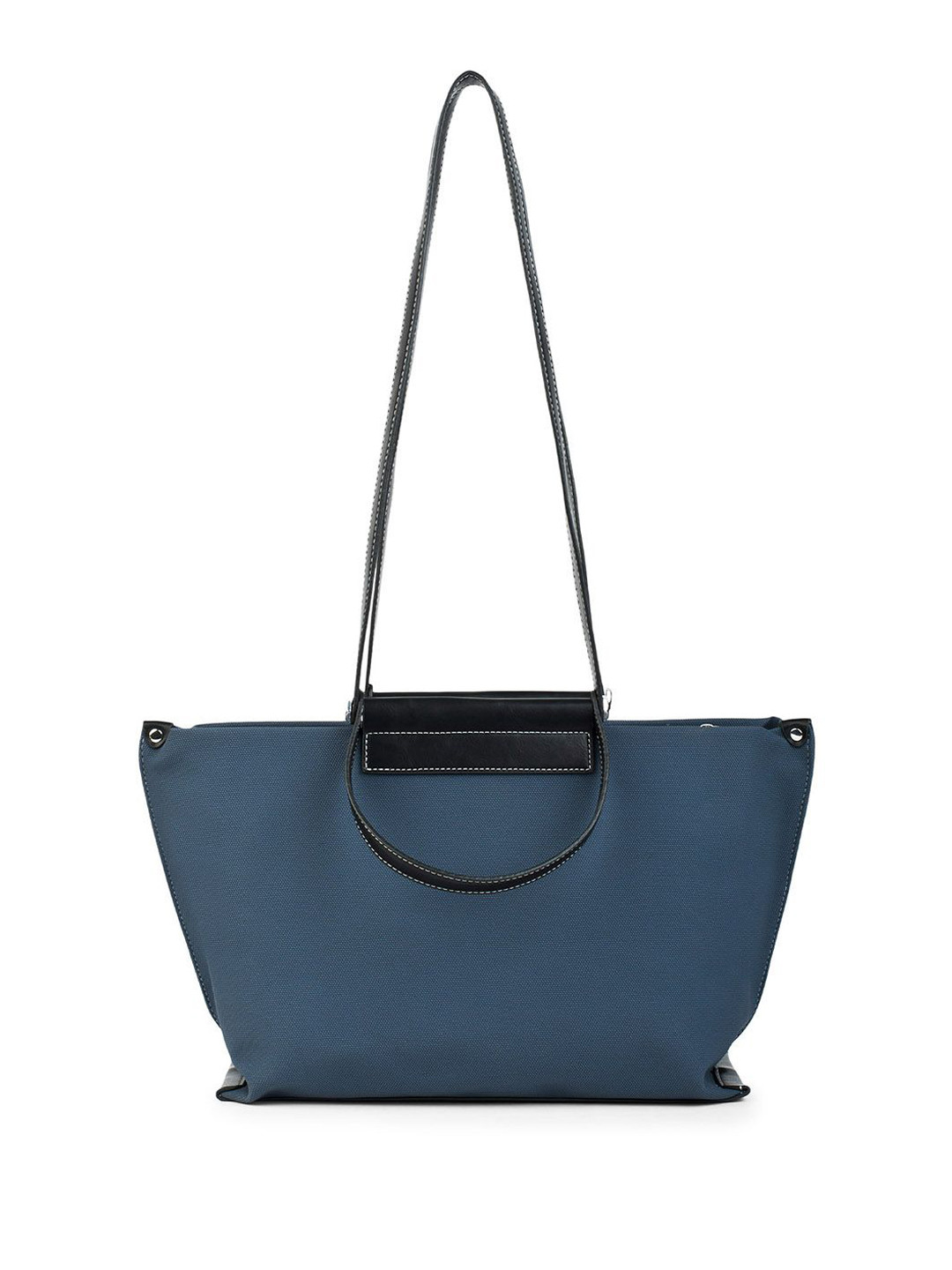 

Lino Perros Oversized Shopper Tote Bag with Fringed, Navy blue