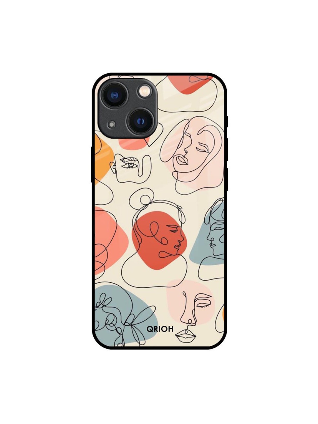 

QRIOH Quirky Printed iPhone 14 Plus Back Case Mobile Accessories, Pink